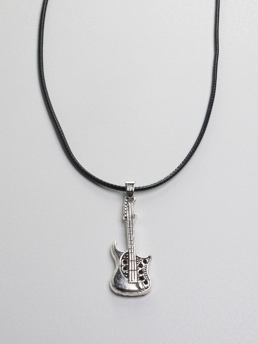 While My Guitar Gently Weeps Necklace by Dirty Meow
