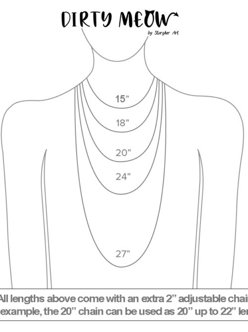Necklace Sizes at Dirty Meow